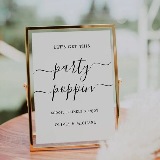 Popcorn Bar Sign | Modern Wedding Printable (Popcorn Bar Sign | Modern Wedding Printable)
