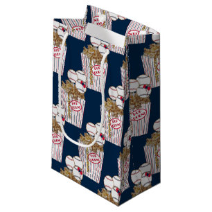 Popcorn BB Cookie Bouquet-Blue Baseball-GIFT BAG,S Small Gift Bag