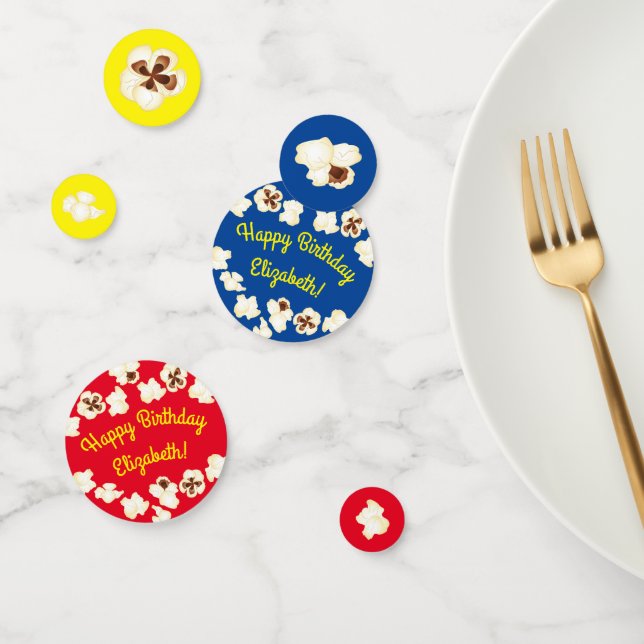 Popcorn Birthday Party Movie Theatre Confetti (Group)