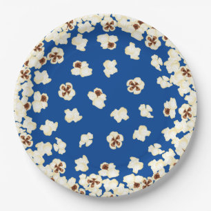 Popcorn Birthday Party Movie Theatre Paper Plate
