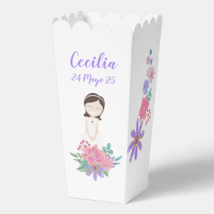 Popcorn Box First communion CECILIA