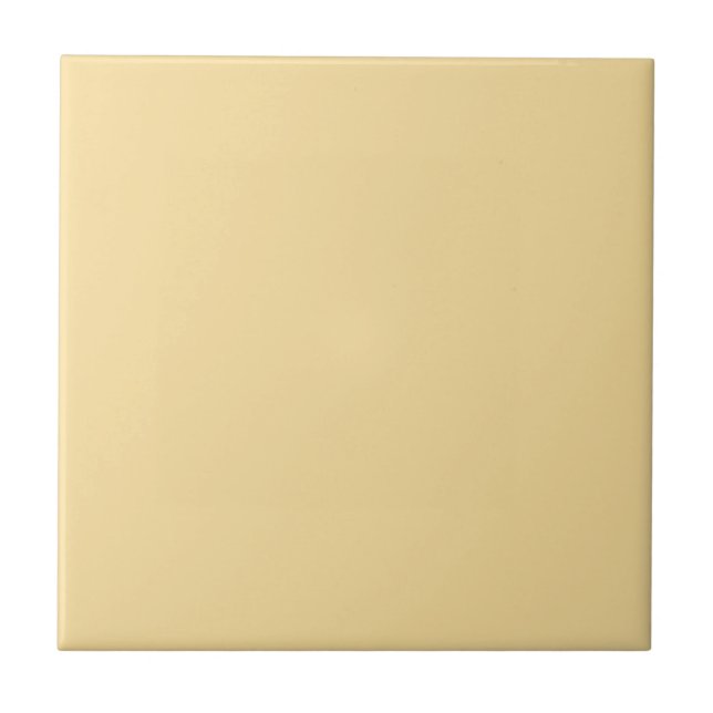 Popcorn Butter Yellow Solid Colour Print Tile (Front)