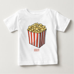 Popcorn cartoon illustration  baby T-Shirt