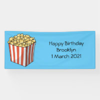 Popcorn cartoon illustration