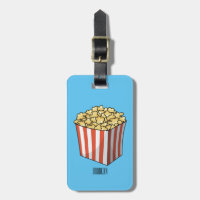 Popcorn cartoon illustration 