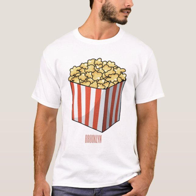 Popcorn cartoon illustration  T-Shirt (Front)