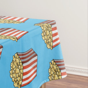 Popcorn cartoon illustration  tablecloth