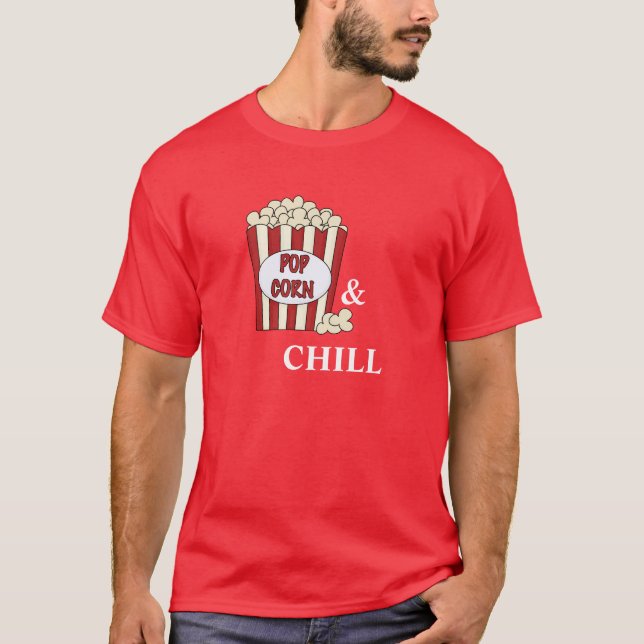 Popcorn & Chill Netflix & Chill Shirt (Front)
