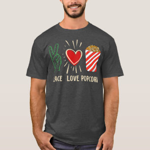 Popcorn Cinema Movie Night Television Theatre Love T-Shirt