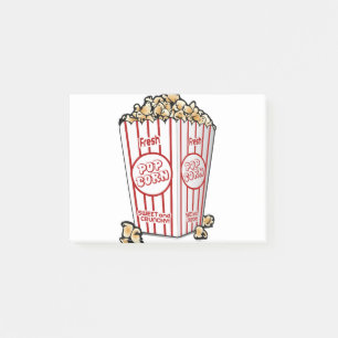 popcorn cinema post-it notes