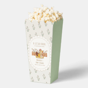 Popcorn Cottagecore Chicken Floral Baby Shower  Favour Box
