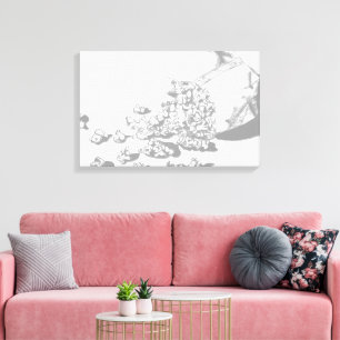 Popcorn Drawing Canvas Print