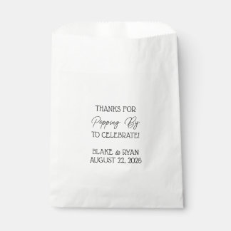 Popcorn Favour Bags: Thanks for Popping By Bags