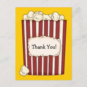 Popcorn Flat Thank You Card