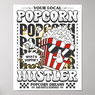 Popcorn For Women Men Popcorn Seller Boys Girls Co Poster
