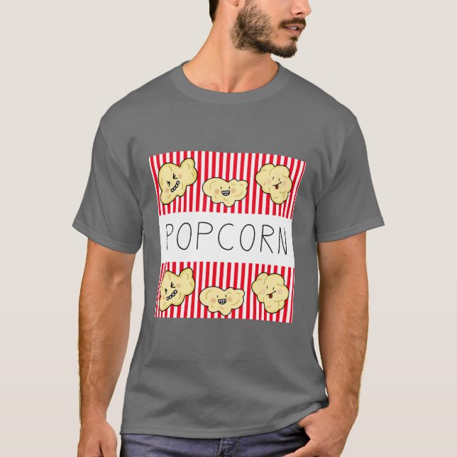 Popcorn Fun – Snack Lover’s T-Shirt (Front)