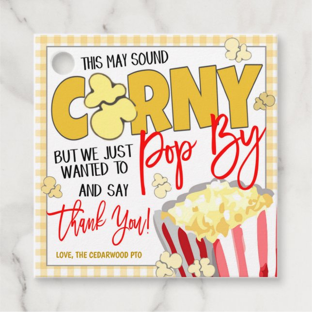 Popcorn Gift Tag (Front)
