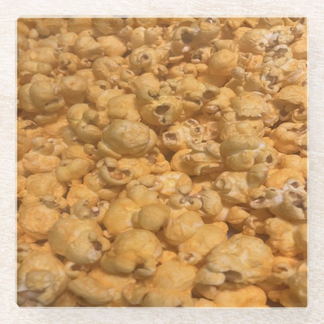 Popcorn Glass Coaster (Front)