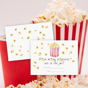 Popcorn - Guess how many popcorns game Enclosure Card