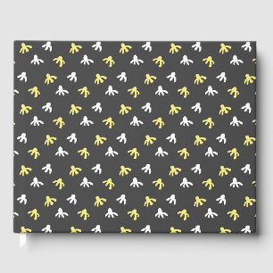Popcorn Guest Book (Dark Grey & Butter Yellow)