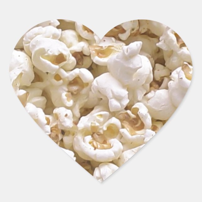 Popcorn Heart Sticker (Front)