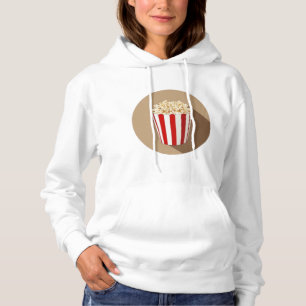 Popcorn in a Red and White Striped Tub Hoodie