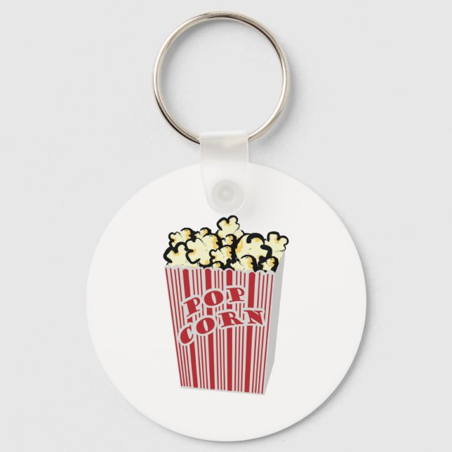Popcorn Keychain! Key Ring (Front)