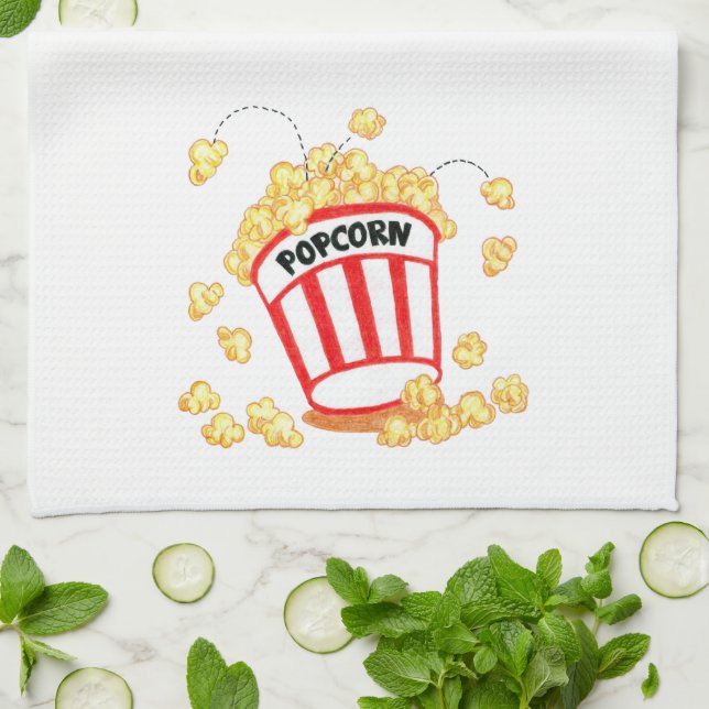 Popcorn - Kitchen Towel (Folded)