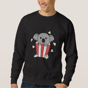Popcorn Koala Cute Animals For Kids To Go To The Sweatshirt