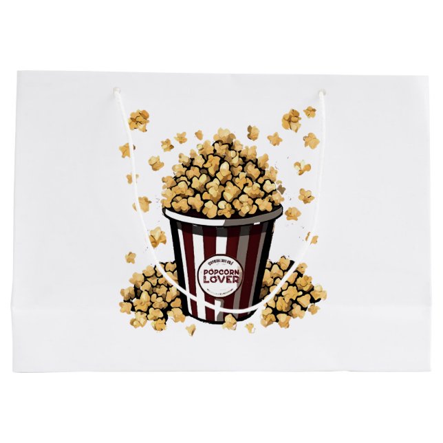 Popcorn Lover Large Gift Bag (Back)