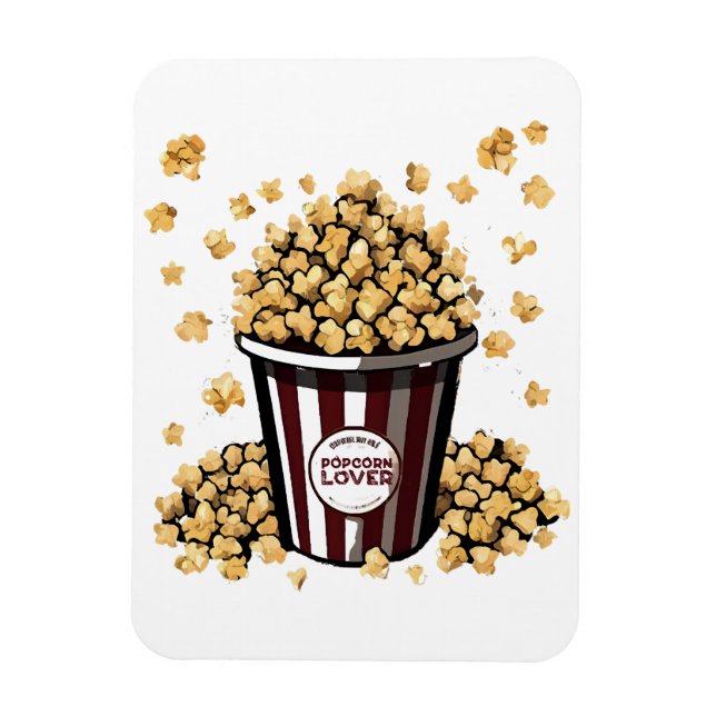 Popcorn Lover Magnet (Vertical)