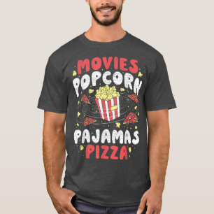 Popcorn Lovers Movie Watching Night  T-Shirt