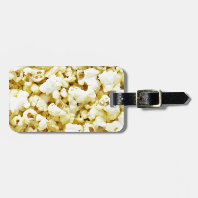 Popcorn Madness Luggage Tag (Front Horizontal)