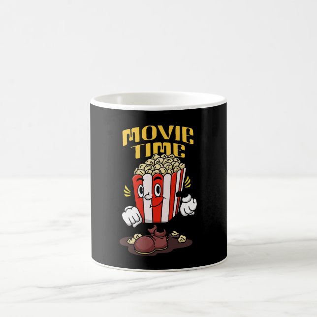 Popcorn Mascot Cartoon Coffee Mug (Center)