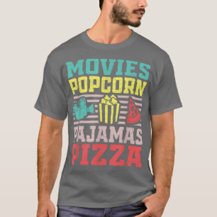 Popcorn Movie Lovers Watching Night  T-Shirt