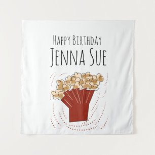 Popcorn Movie Outdoor Party Birthday     Tapestry