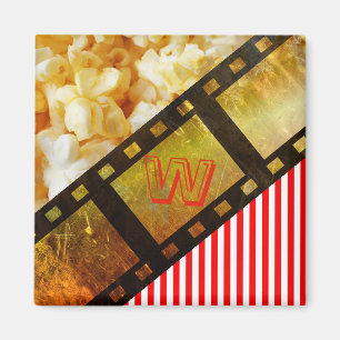 Popcorn movie reel film magnet