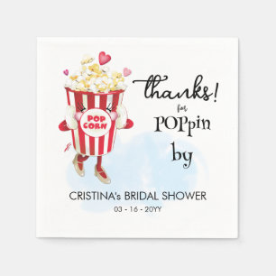 Popcorn Napkins Thanks for Poppin By