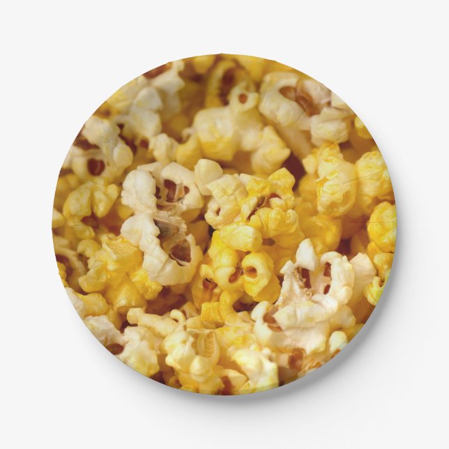 Popcorn  paper plate (Front)