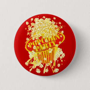 POPCORN_PARTY 6 CM ROUND BADGE