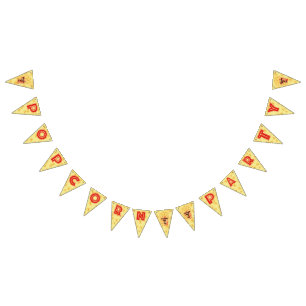 “Popcorn Party” Bunting