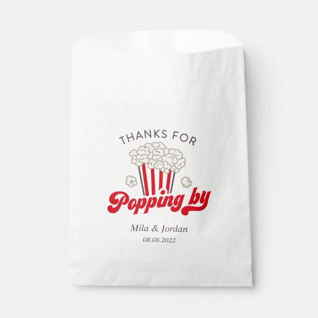Popcorn Party Favour Gift Bag (Front)