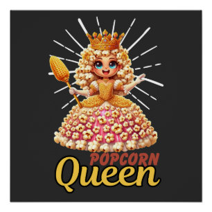 Popcorn Party   Tank Top   Popcorn queen Shirt Poster