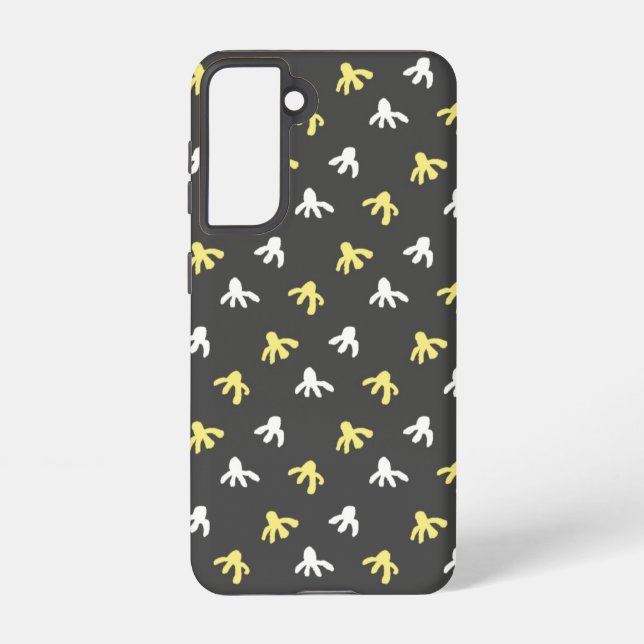 Popcorn Phone Case (Dark Grey & Butter Yellow) (Back)