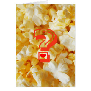 Popcorn proposal card