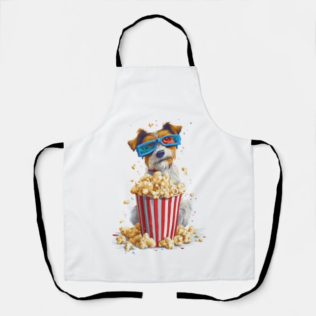 Popcorn Pup � Movie Night Dog Apron (Front)