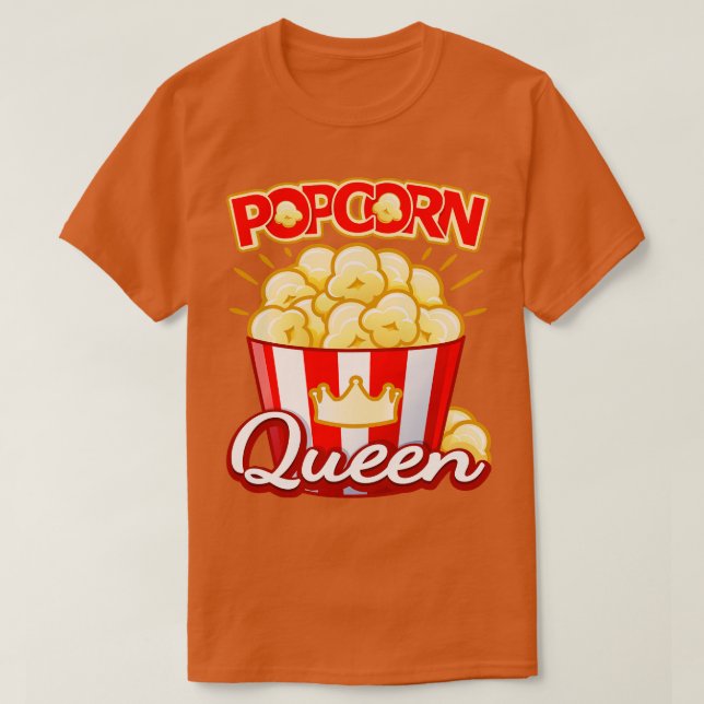 Popcorn Queen T-Shirt (Design Front)