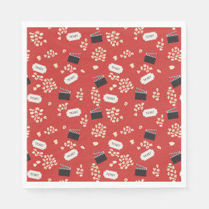 Popcorn Retro Movie Cinema  Napkin