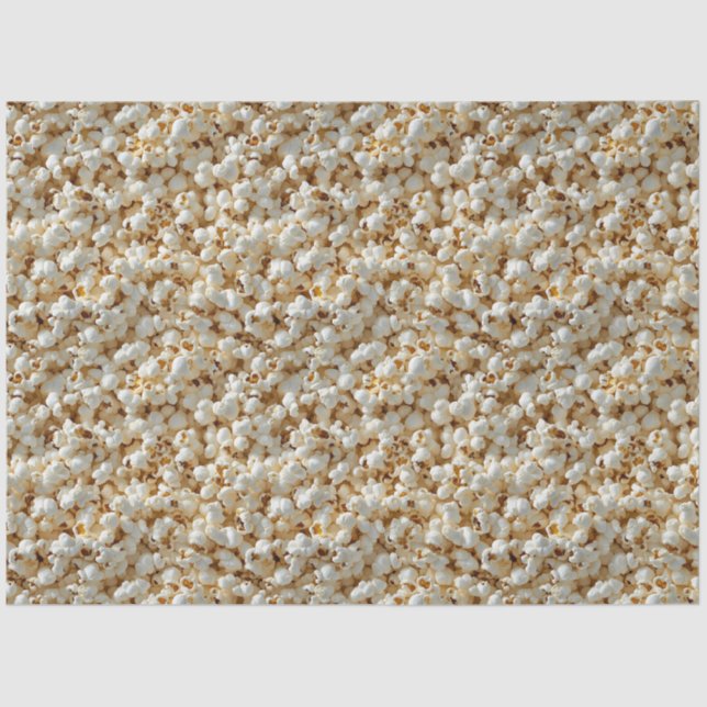 Popcorn Seamless Pattern Decoupage Tissue Paper (Front)