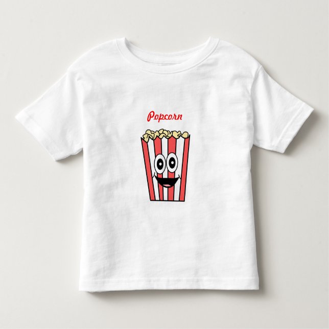 popcorn smiling toddler T-Shirt (Front)